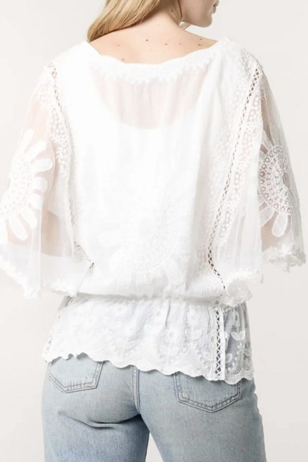 Sun Flower Batwing Top