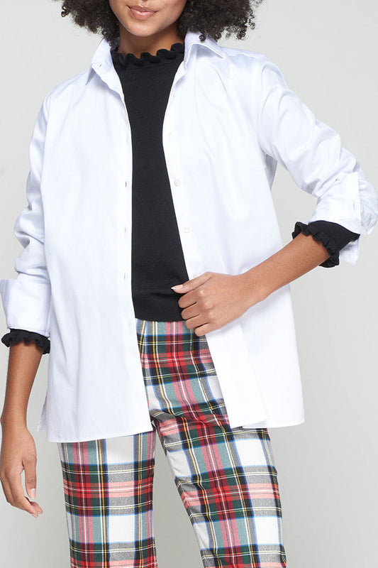 Casual Button Back Blouse