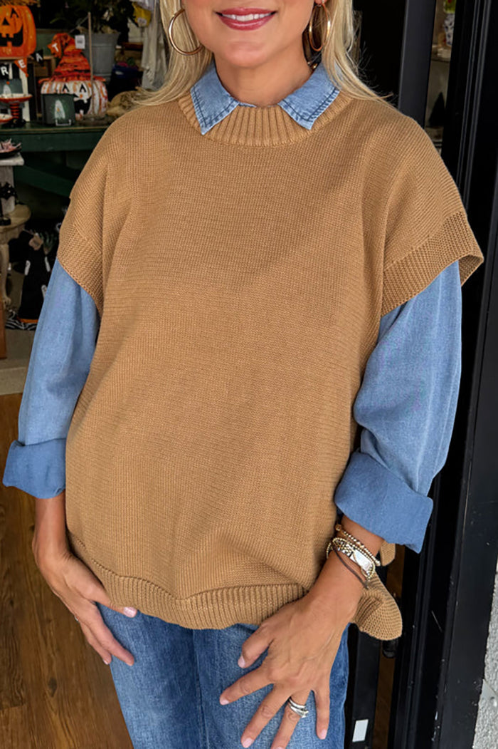 Open Sides Sweater Vest