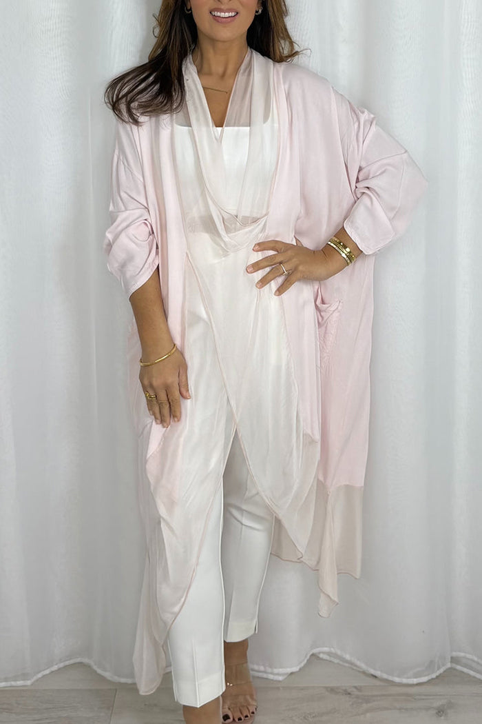 Casual Crossover Drape Pocketed Top
