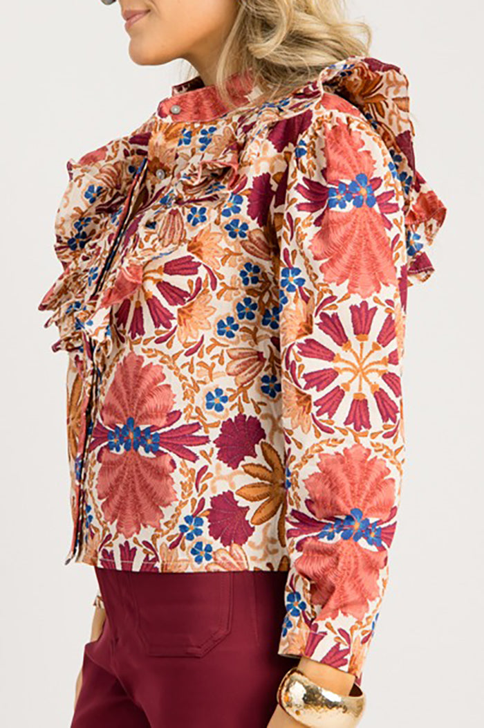 Casual Floral Harvest Blouse