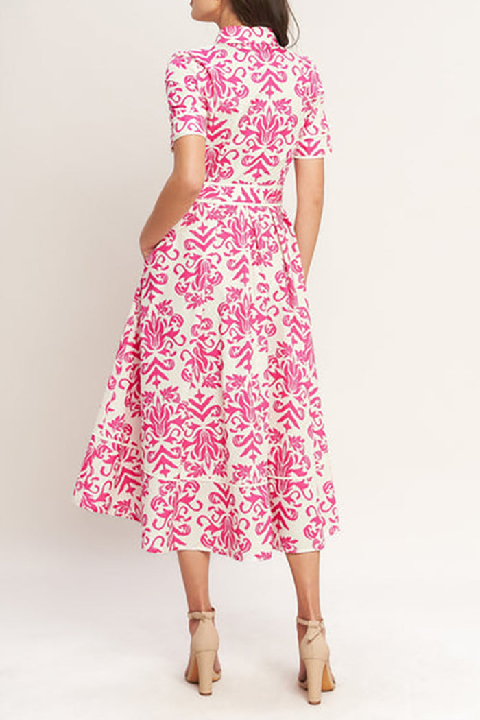 Casual Retro Print Dress