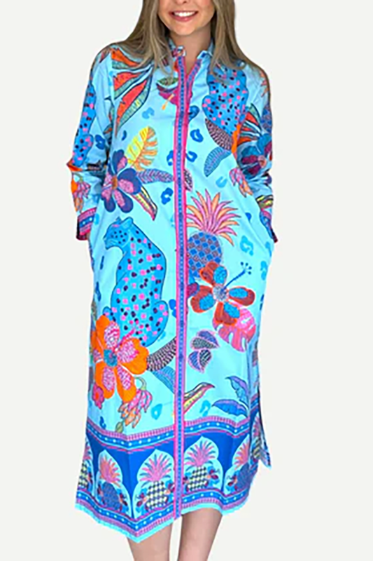 Floral Pocket Midi Dress