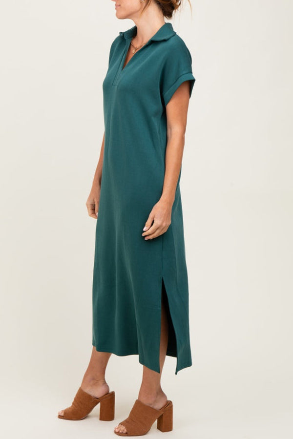 Casual Solid Color Maxi Dress