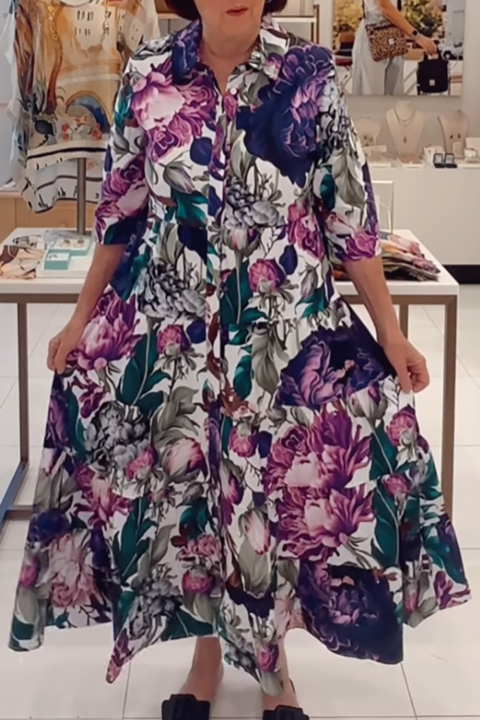 Bold Floral Maxi Dress