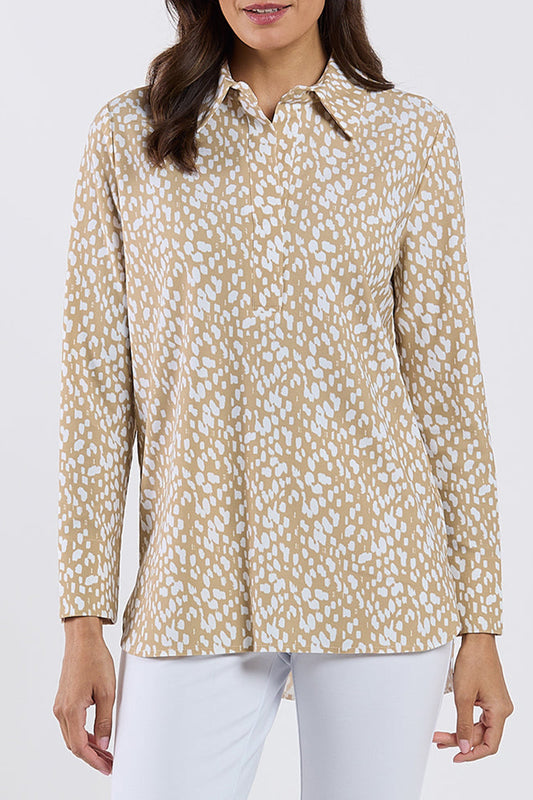 Beige Spotted Popover Top