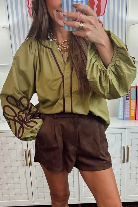 Casual Puff Sleeve Top