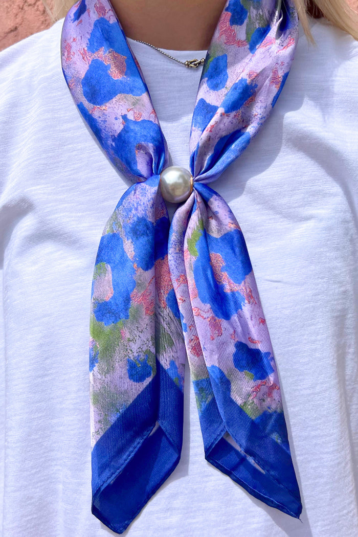 Magnetic Pearl Scarf With Ring