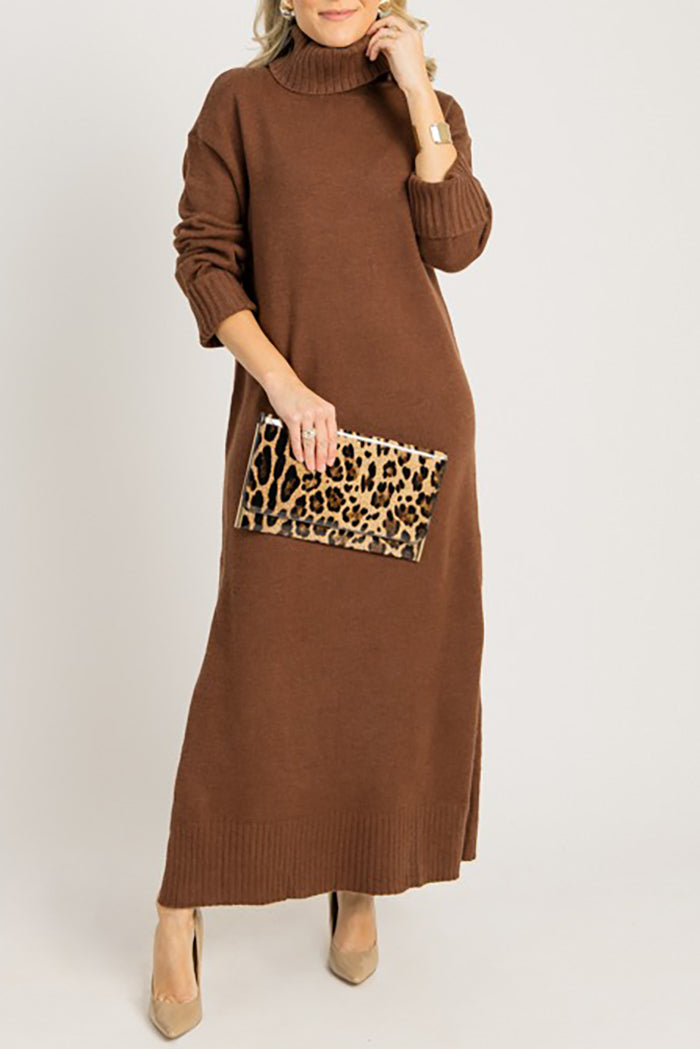 Casual Sweater Maxi Dress