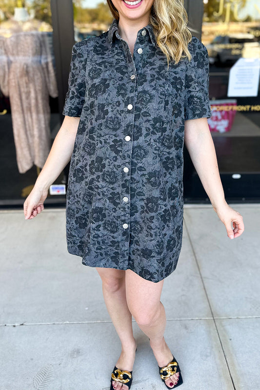Rosie Denim Pocket Mini Dress