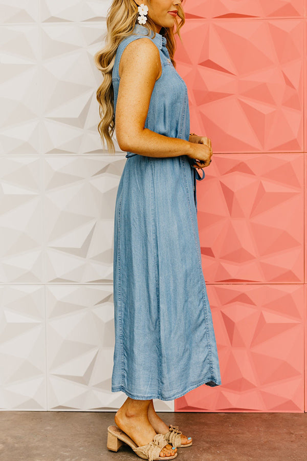 Casual Tie Waist Dress