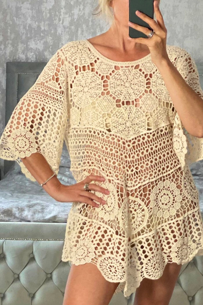 Casual Crochet Cover-Up
