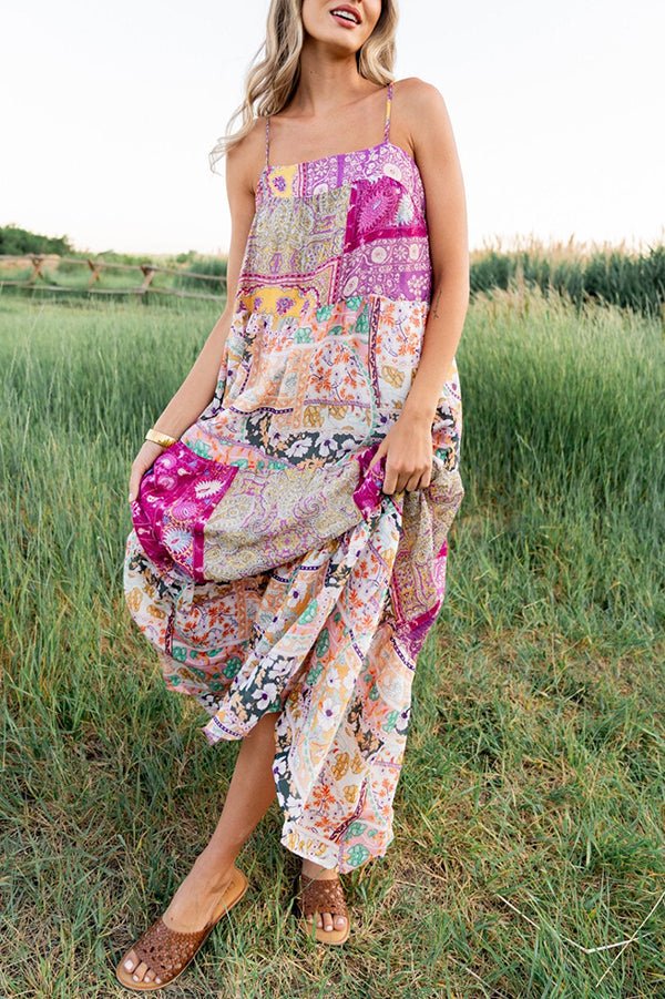 Adjustable Spaghetti Straps Maxi Dress