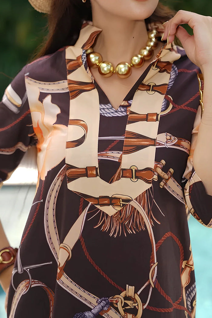 Casual Side Slit Pocket Kaftan