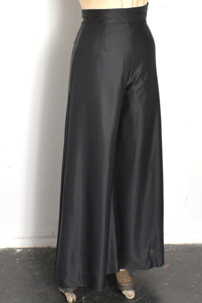 Black Wide-Leg Trousers