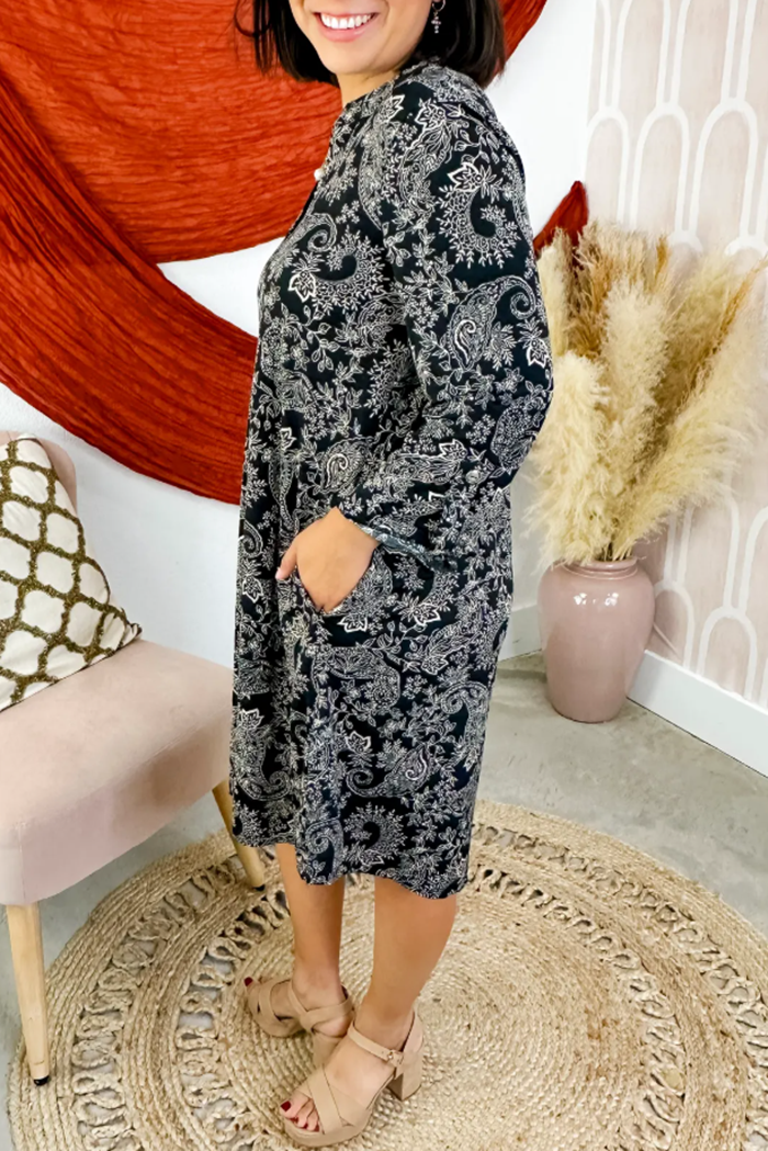 Casual Bold Printed Dress