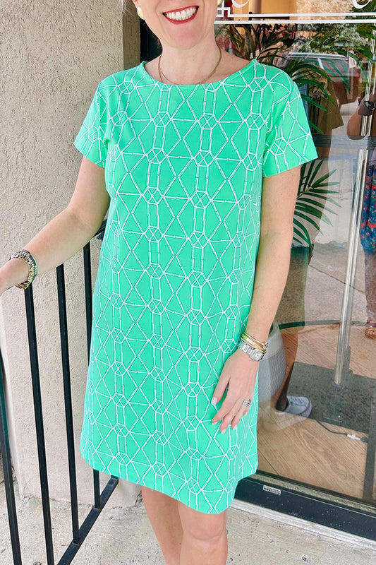 Casual Bamboo Trellis Dress