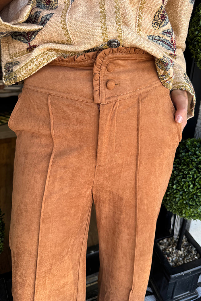 Casual Ruffles Detail Pants