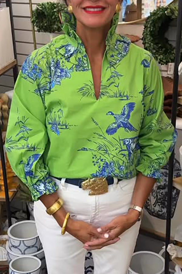 Double Ruffle Collar Top