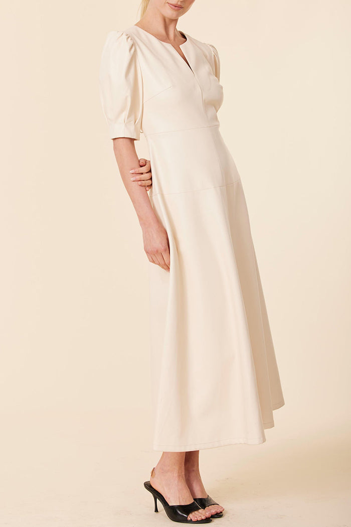 Faux Leather Maxi Dress