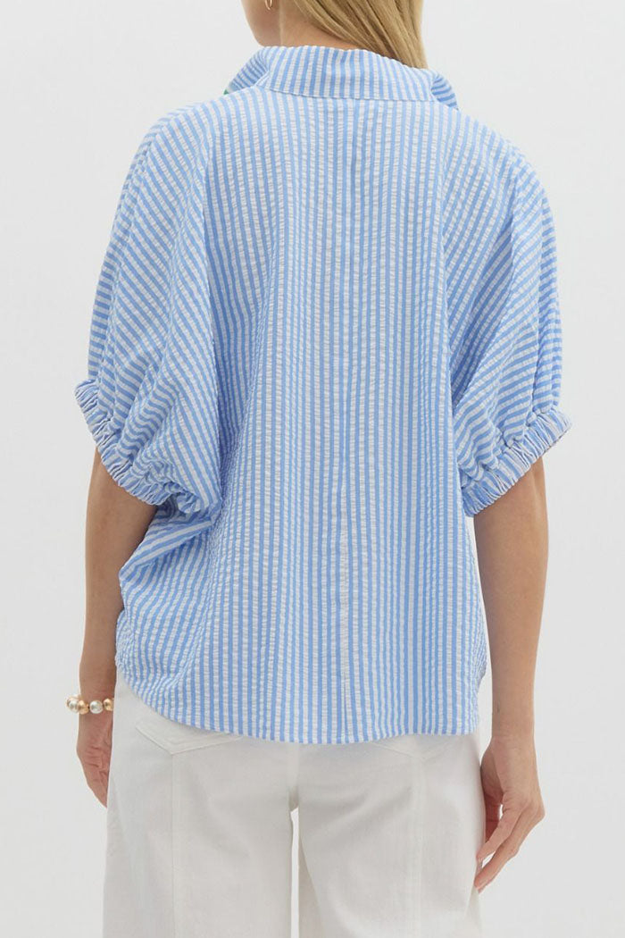 Striped Dolman Sleeves Top