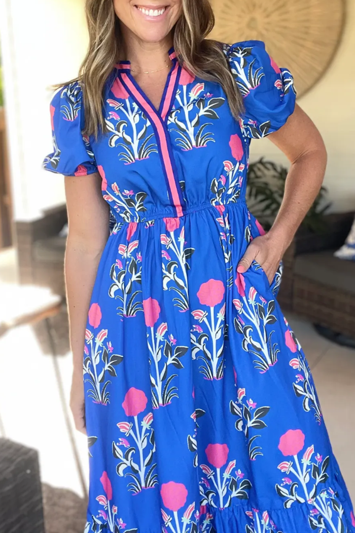 Floral Puff Sleeve Dress