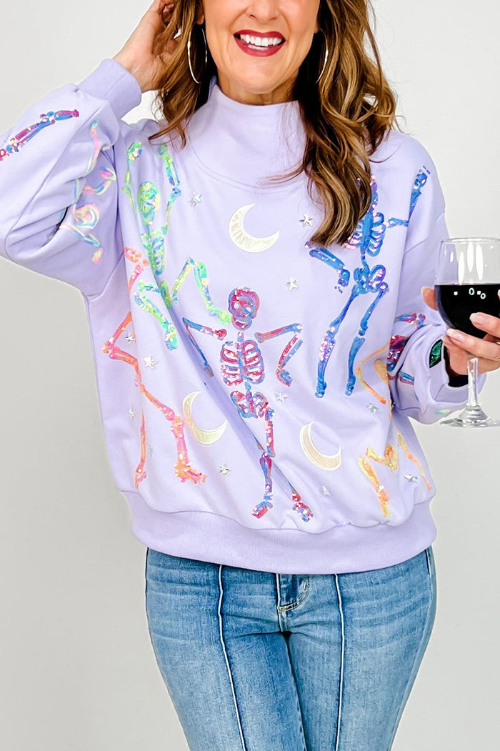 Casual Dancing Skeleton Sweatshirt