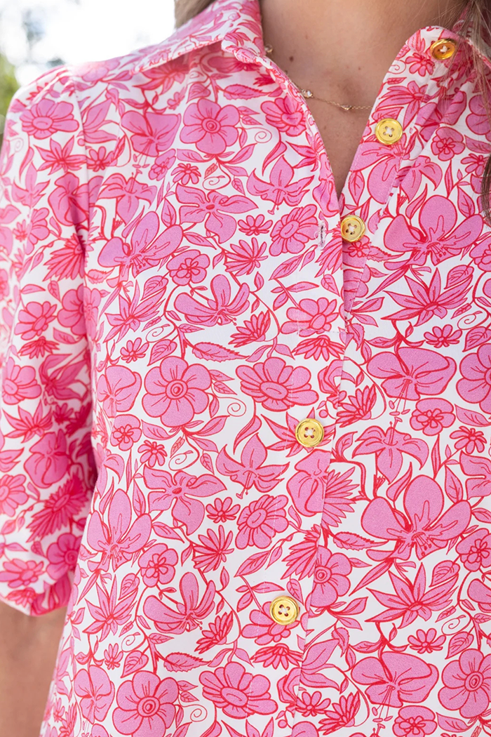 Floral Puff Sleeve Dress