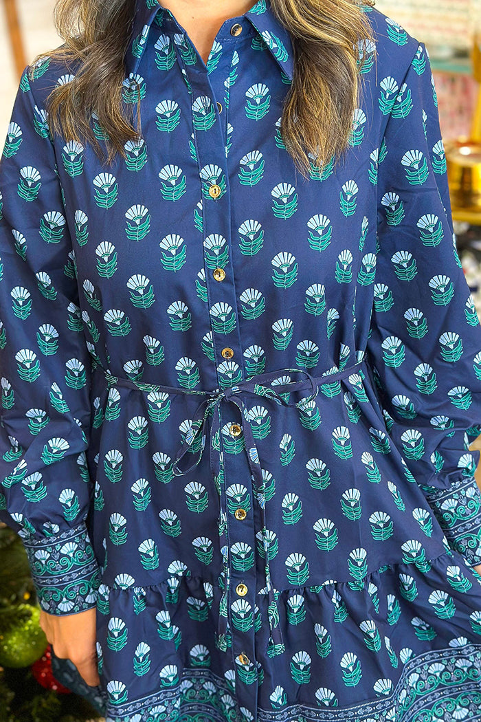 In Floral Foulard Dress