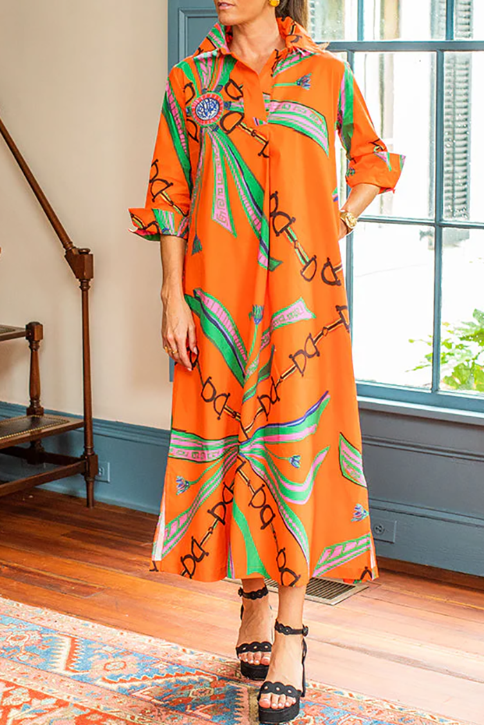 Casual Bold Printed Dress