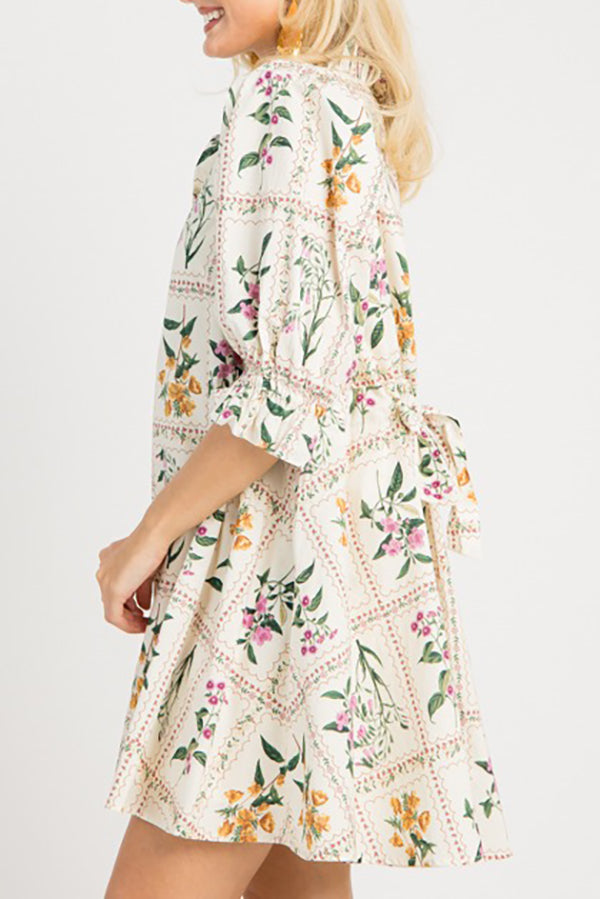 Botanic Blocks Swing Dress