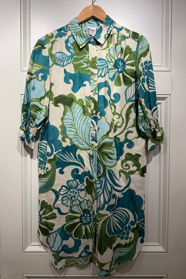 Casual Pocket Floral Dress