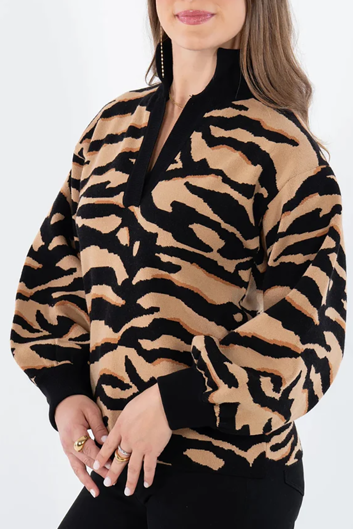 Casual Animal Pattern Sweater