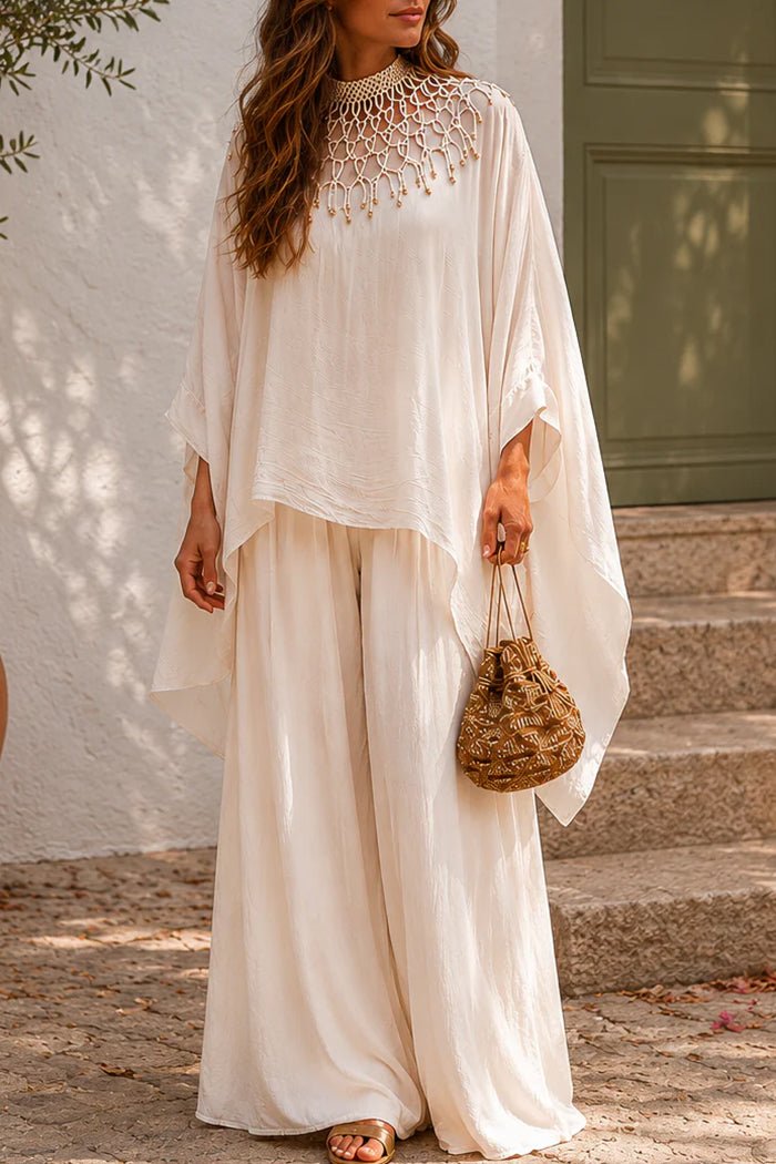 Batwing Sleeve Top & Pants Set