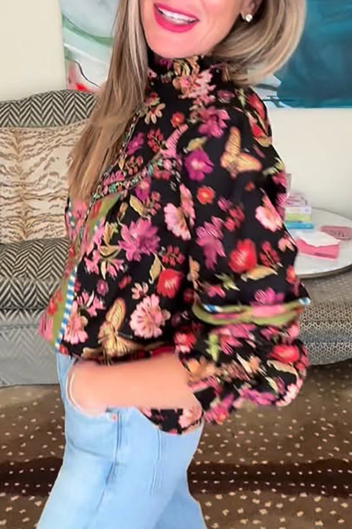 Casual Flolar Pattern Top