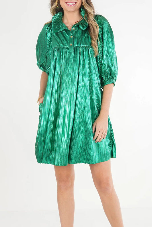 Iridescent Fabric Holiday Dress