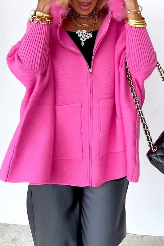 Cozy Pocketed Zip Up Hoodie