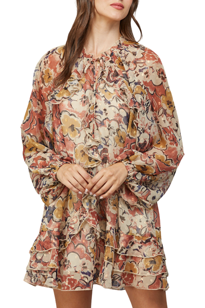 Casual Floral Pattern Dress