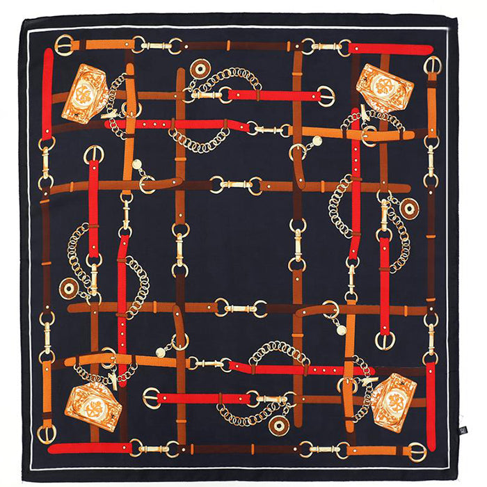 Classic Multi-Color Print Scarf
