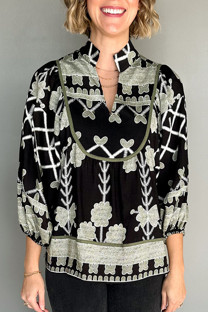 Casual Bold Printed Top