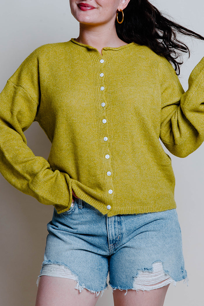 Long Sleeves Buttoned Cardigan