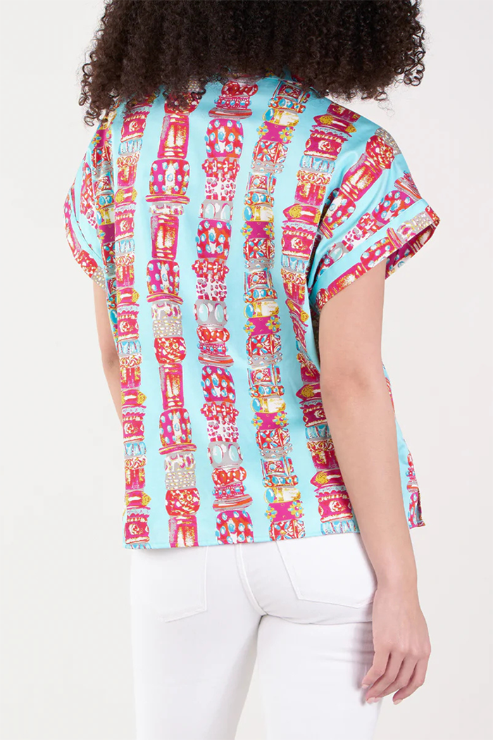 3/4 Zip Neckline Pullover Top