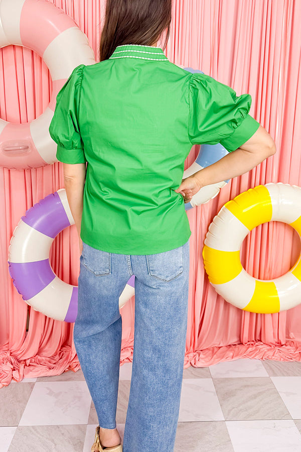 Casual Puff Sleeve Top