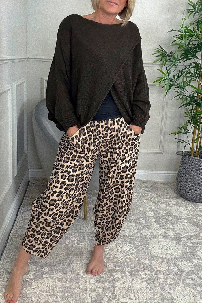 Batwing Drape Knit Jumper