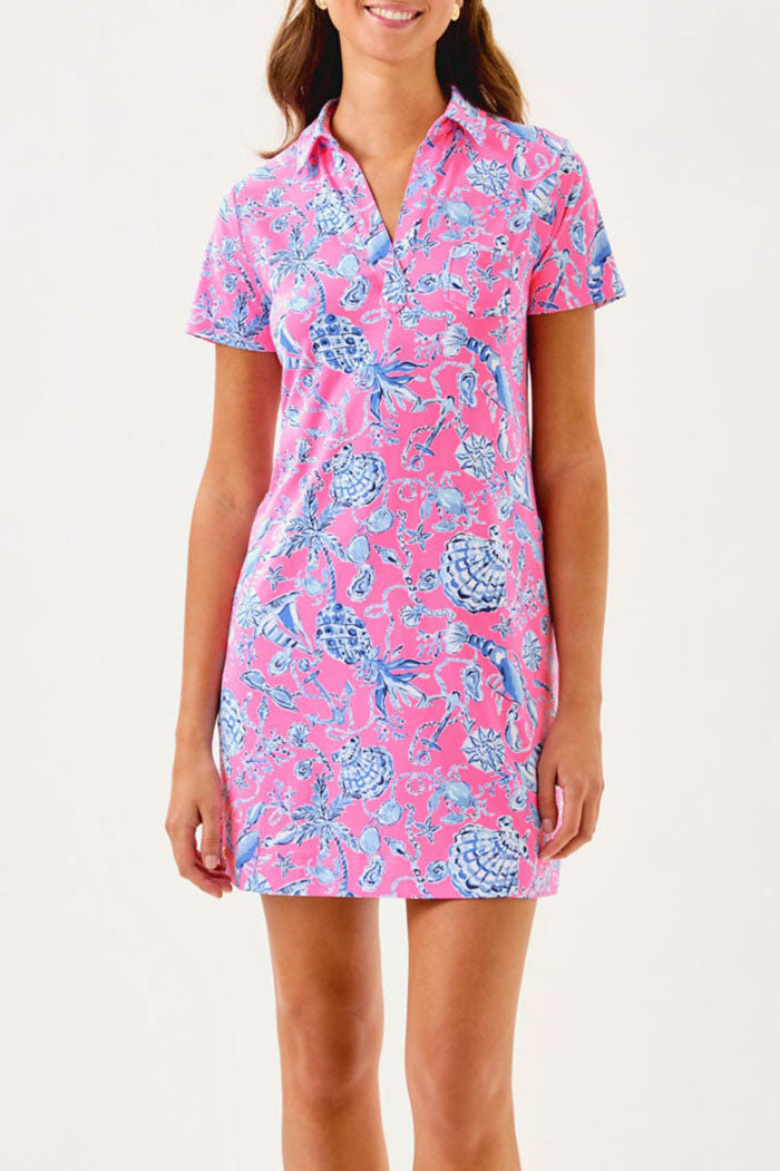 Short Sleeves Popover Shirt Dress