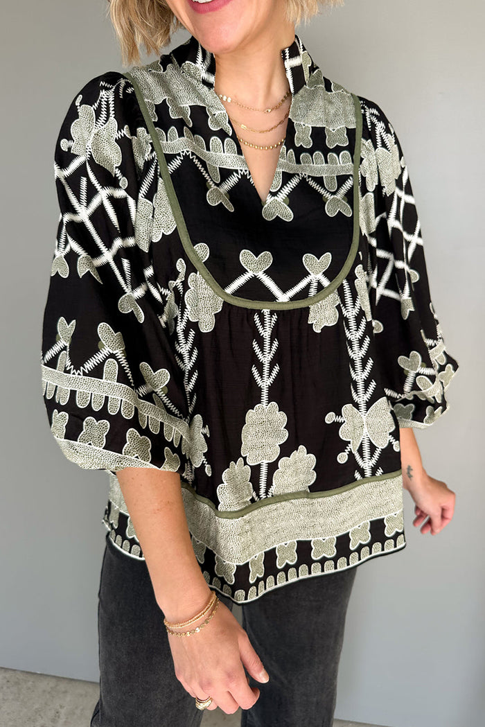 Casual Bold Printed Top