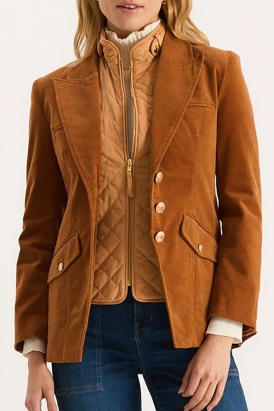 Casual Corduroy Pocket Jacket