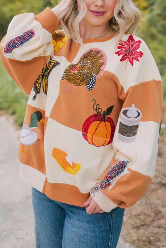 Casual Bold Printed Sweatshirt