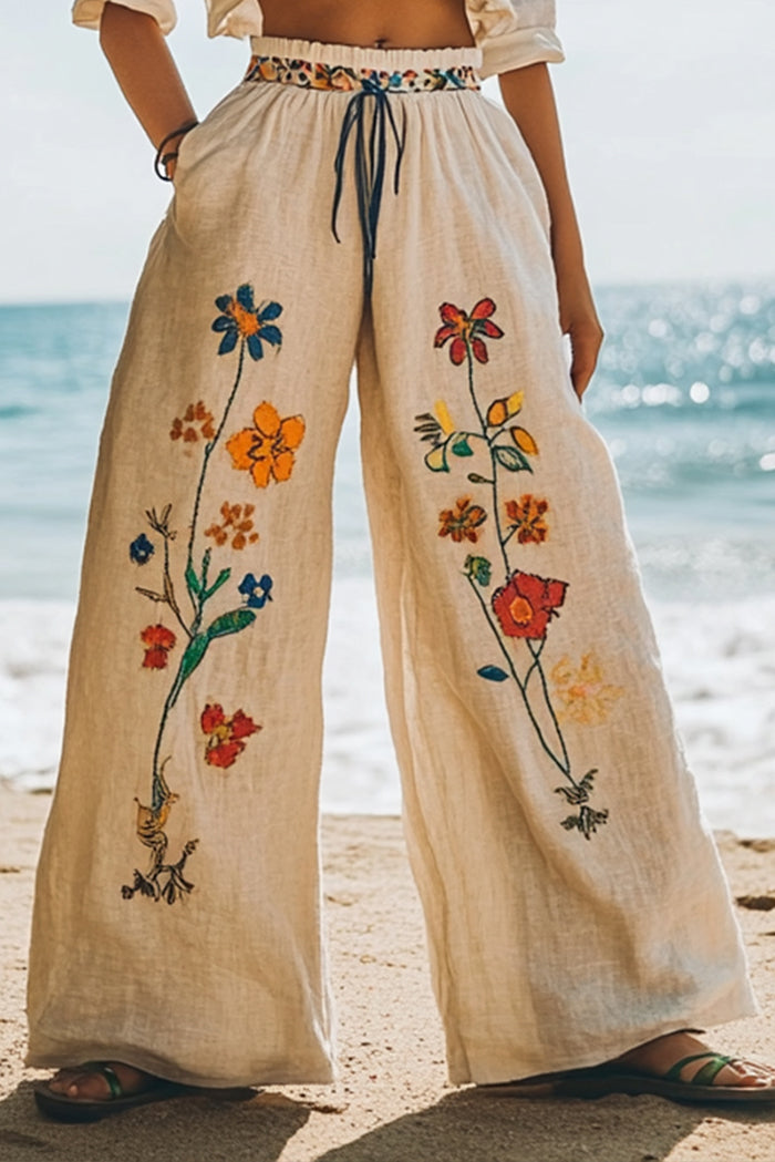 Floral Print Lounge Pants