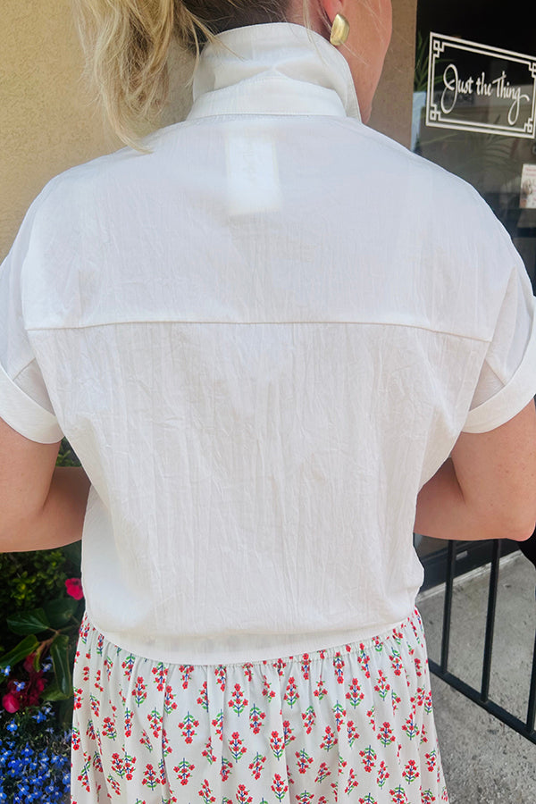 Casual Button Front Pocket Shirt